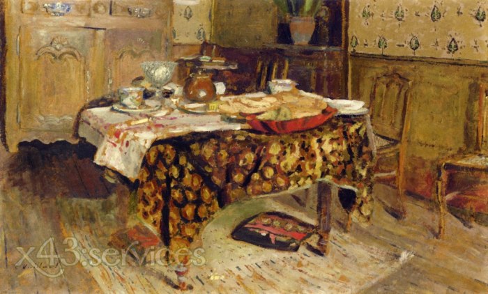 Edouard Vuillard - Das Tischgedeck rue Truffaut - The Table Setting rue Truffaut